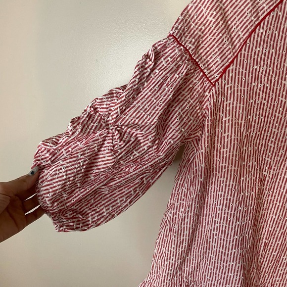 Zara embroidered midi dress - Picture 3 of 4